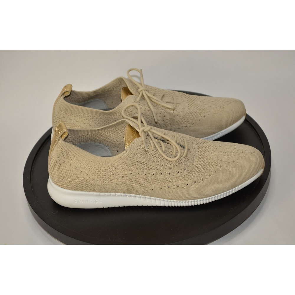 Cole Haan Women 2 ZEROGRAND Stitchlite Oxford Rye Knit/Optic White W11154  9B